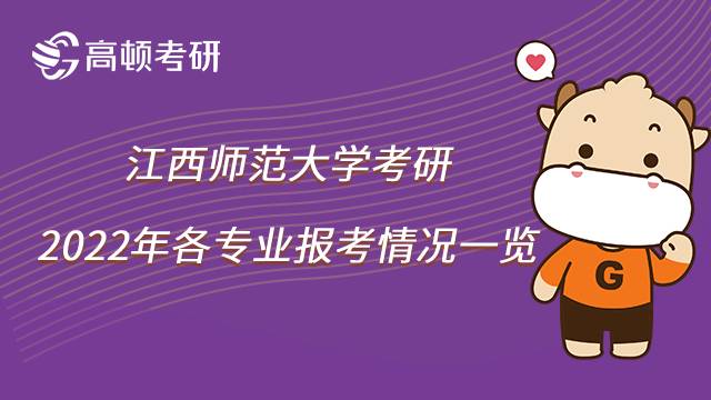 2022年江西師范大學考研各專業(yè)報考人數(shù)匯總！