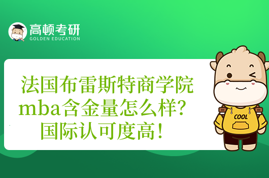 法國布雷斯特商學院mba含金量怎么樣？國際認可度高！